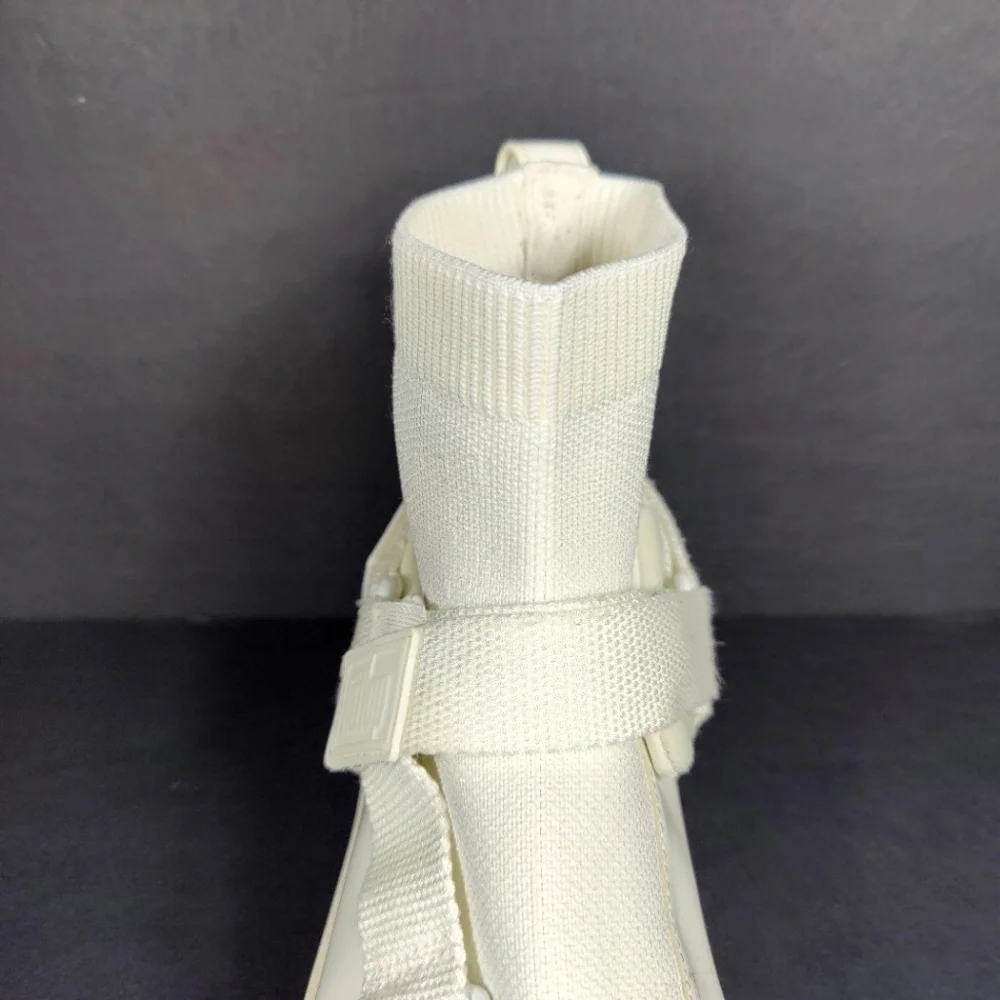 Fitflop Womens Spacer Z-Strap Sneaker Boots Urban White Women's Shoe Size 6